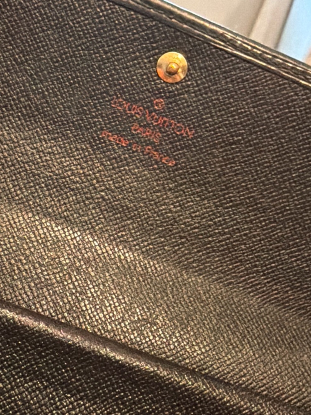LV Sarah Black Epi Leather Long Flap Snap Wallet Y2K with gold crossbody kit - Picture 10 of 14